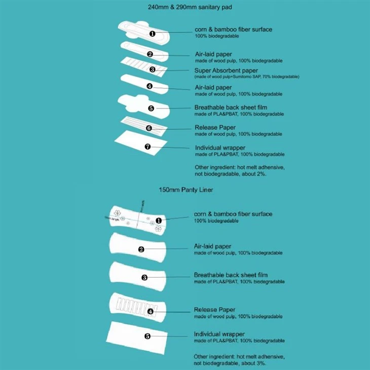 Biodegradable Panty Liners